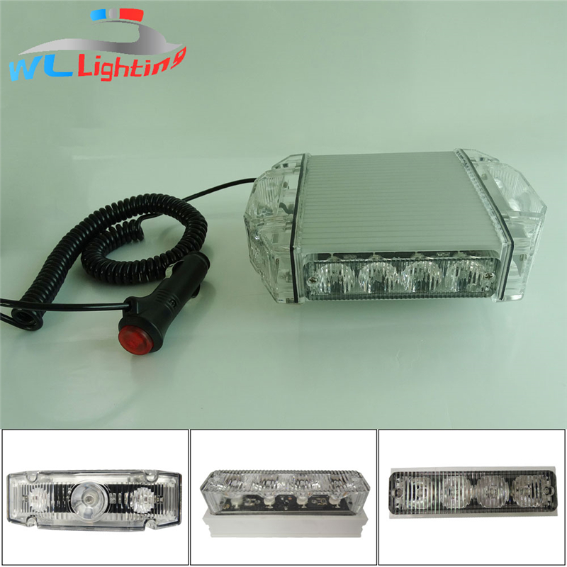 LED mini højeffekt advarselslys bar 12V 24V nødmonteret lys til ambulance / politiet / lastbil